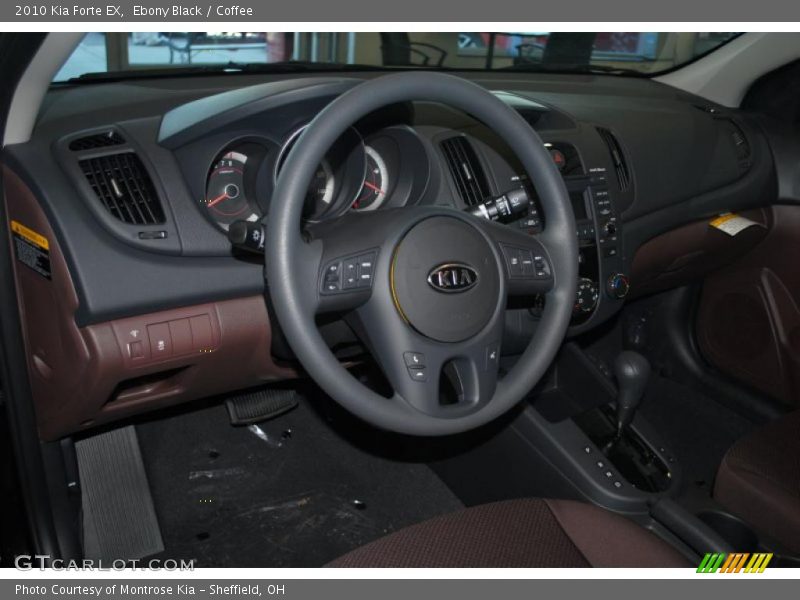 Ebony Black / Coffee 2010 Kia Forte EX