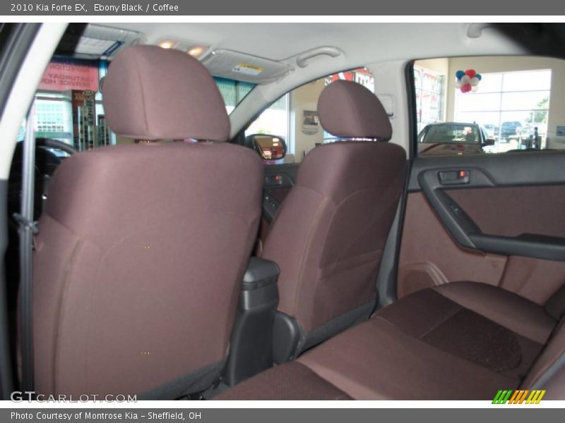 Ebony Black / Coffee 2010 Kia Forte EX