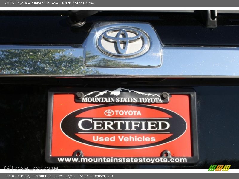 Black / Stone Gray 2006 Toyota 4Runner SR5 4x4