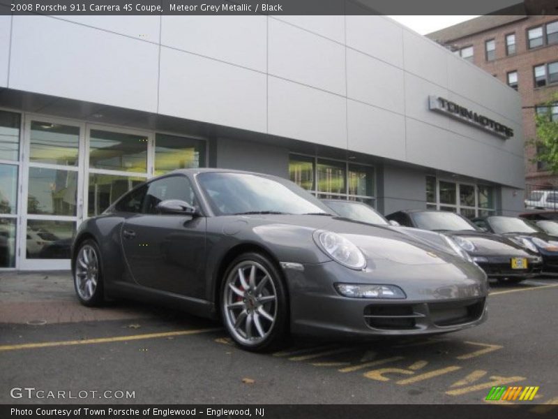 Meteor Grey Metallic / Black 2008 Porsche 911 Carrera 4S Coupe