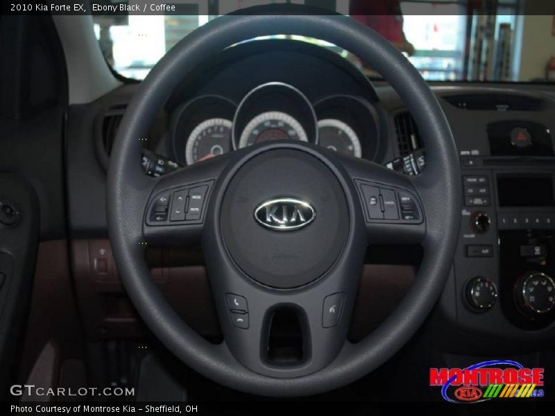 Ebony Black / Coffee 2010 Kia Forte EX