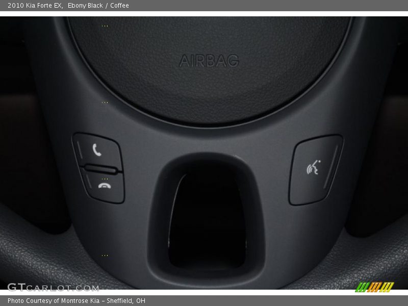 Ebony Black / Coffee 2010 Kia Forte EX