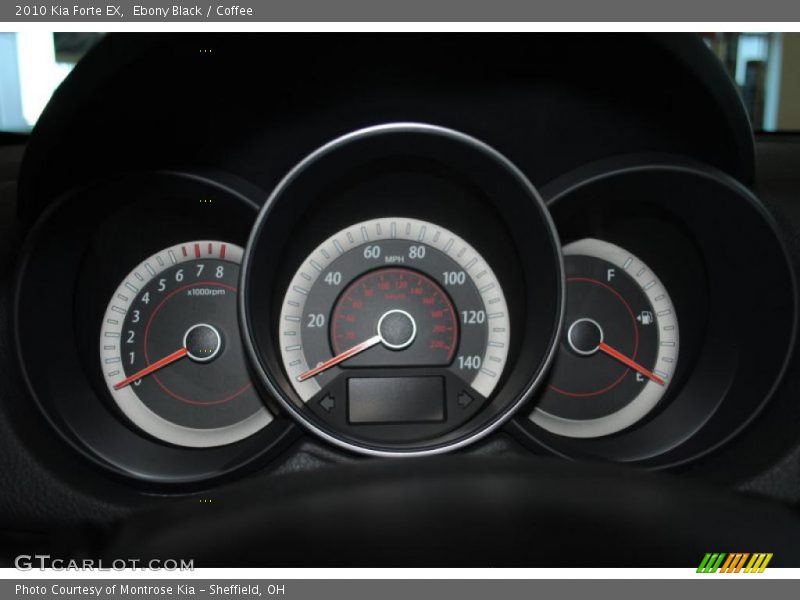 Ebony Black / Coffee 2010 Kia Forte EX
