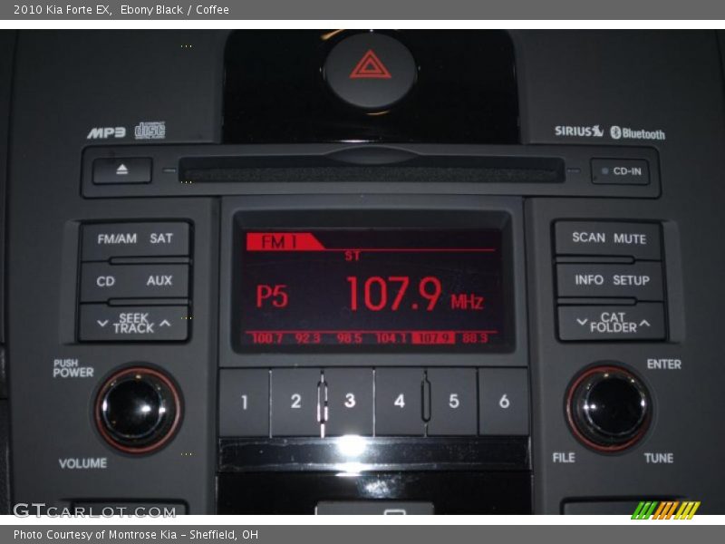 Ebony Black / Coffee 2010 Kia Forte EX