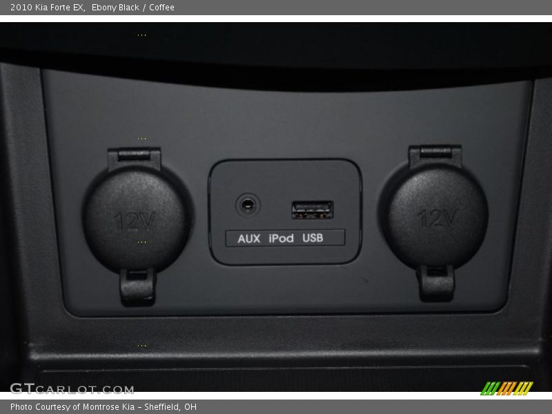 Ebony Black / Coffee 2010 Kia Forte EX