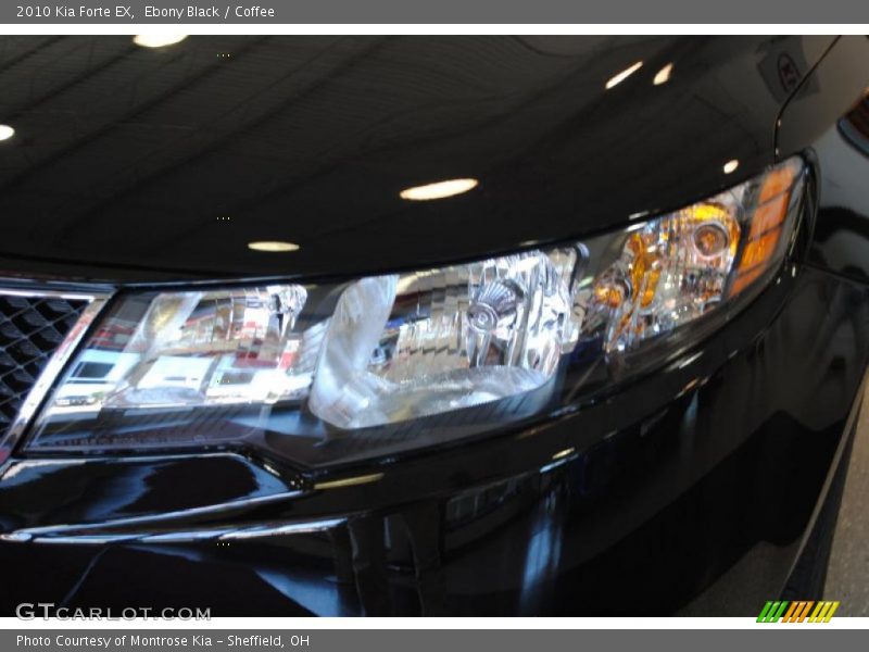 Ebony Black / Coffee 2010 Kia Forte EX
