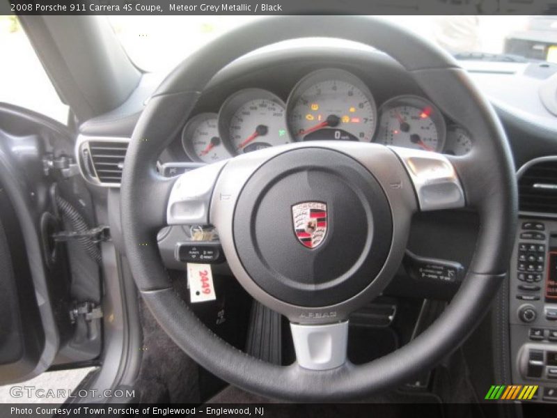 Meteor Grey Metallic / Black 2008 Porsche 911 Carrera 4S Coupe