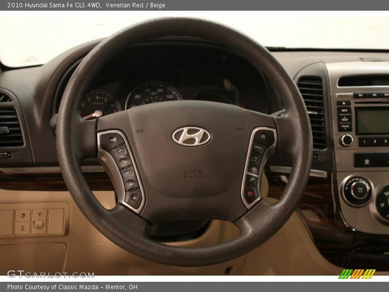 Venetian Red / Beige 2010 Hyundai Santa Fe GLS 4WD