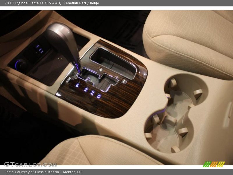 Venetian Red / Beige 2010 Hyundai Santa Fe GLS 4WD