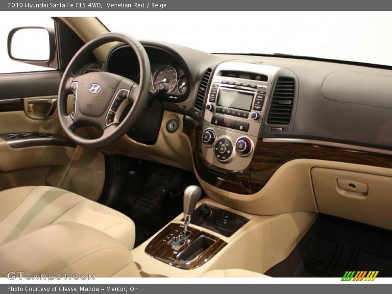 Venetian Red / Beige 2010 Hyundai Santa Fe GLS 4WD