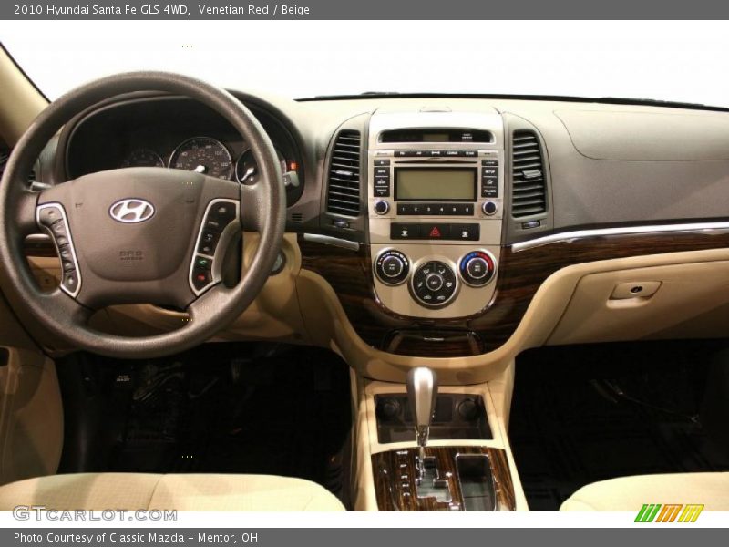 Venetian Red / Beige 2010 Hyundai Santa Fe GLS 4WD
