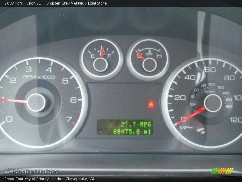 Tungsten Grey Metallic / Light Stone 2007 Ford Fusion SE