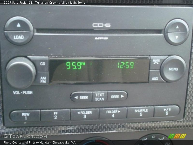 Tungsten Grey Metallic / Light Stone 2007 Ford Fusion SE