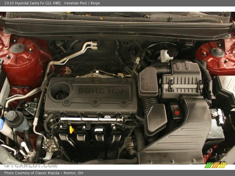 Venetian Red / Beige 2010 Hyundai Santa Fe GLS 4WD