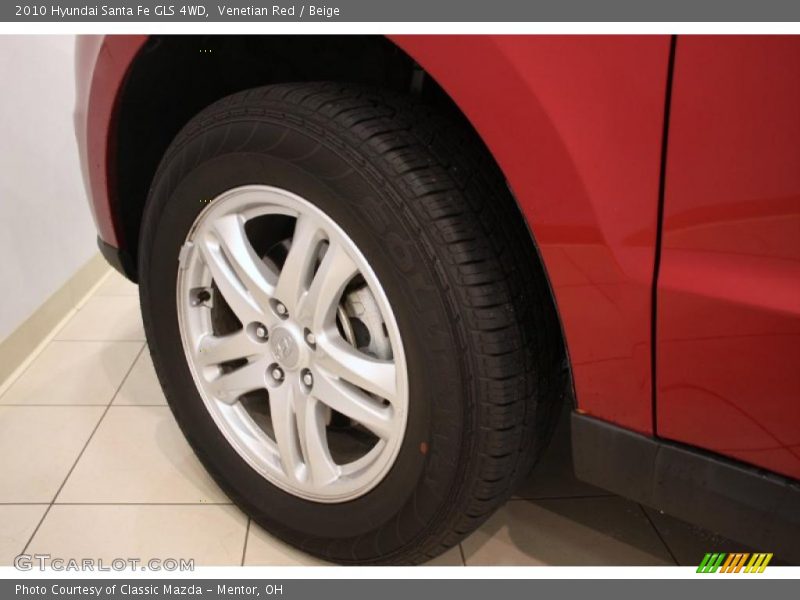 Venetian Red / Beige 2010 Hyundai Santa Fe GLS 4WD