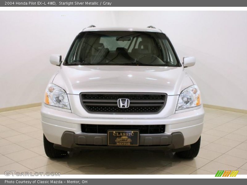 Starlight Silver Metallic / Gray 2004 Honda Pilot EX-L 4WD