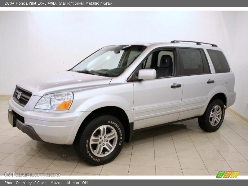 Starlight Silver Metallic / Gray 2004 Honda Pilot EX-L 4WD
