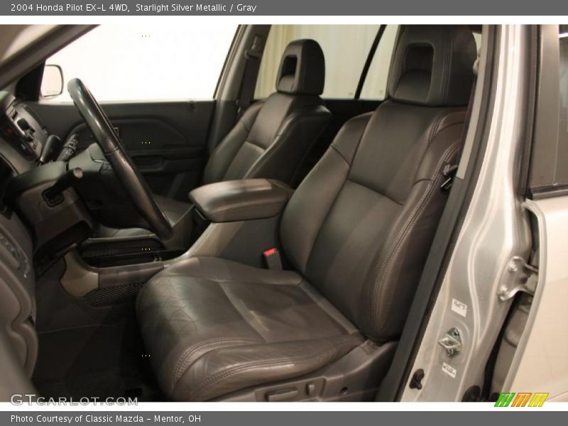 Starlight Silver Metallic / Gray 2004 Honda Pilot EX-L 4WD