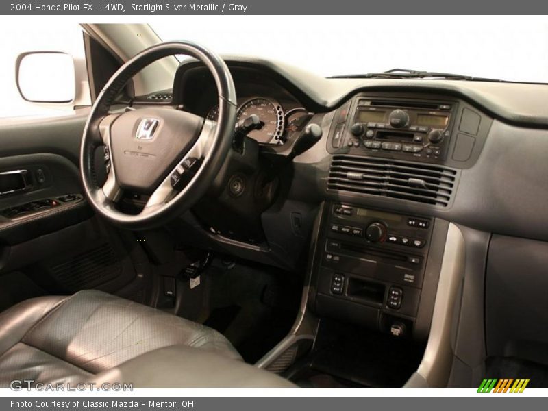 Starlight Silver Metallic / Gray 2004 Honda Pilot EX-L 4WD