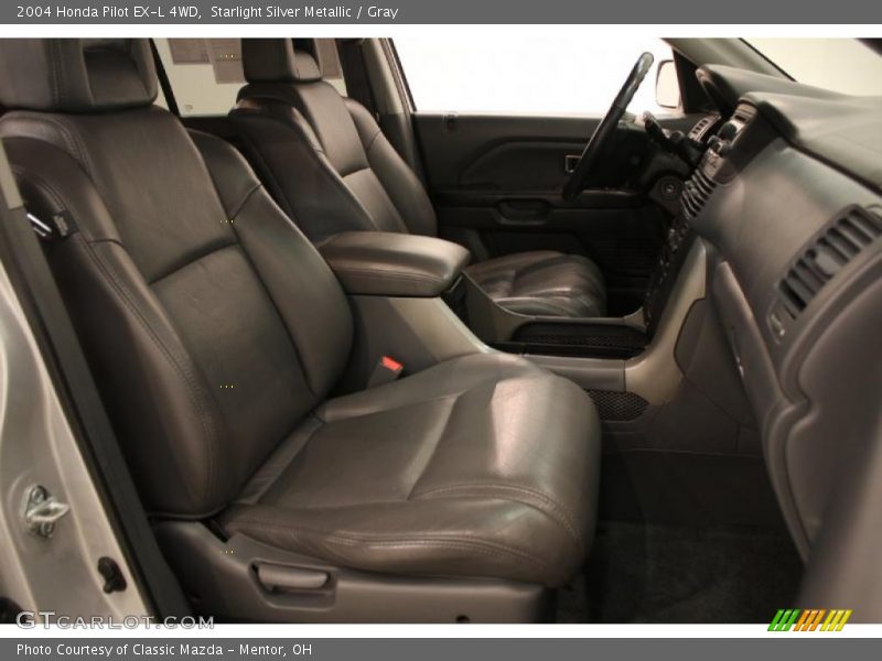 Starlight Silver Metallic / Gray 2004 Honda Pilot EX-L 4WD