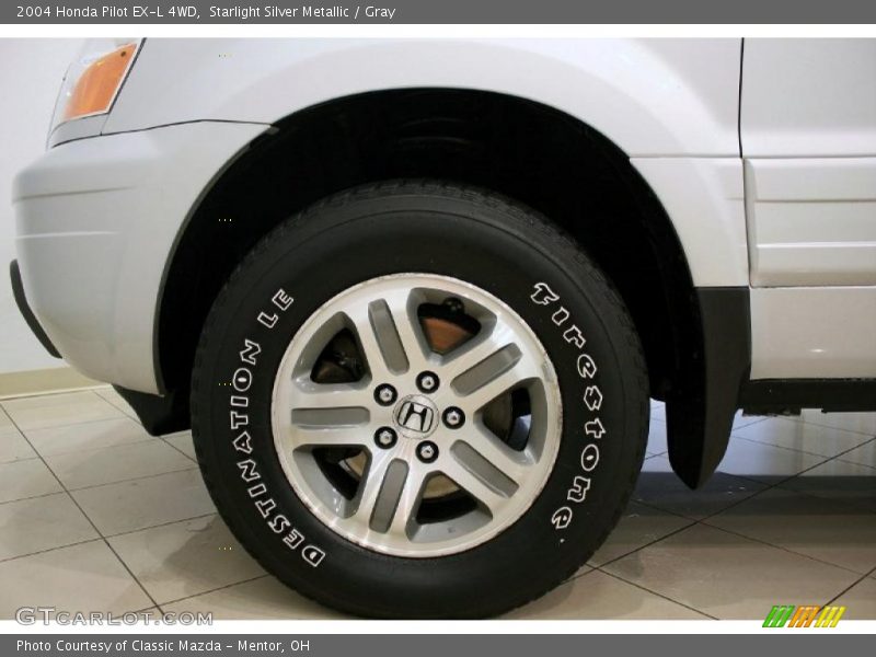 Starlight Silver Metallic / Gray 2004 Honda Pilot EX-L 4WD