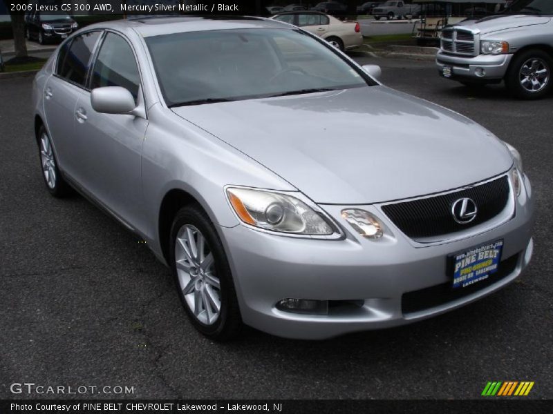 Mercury Silver Metallic / Black 2006 Lexus GS 300 AWD