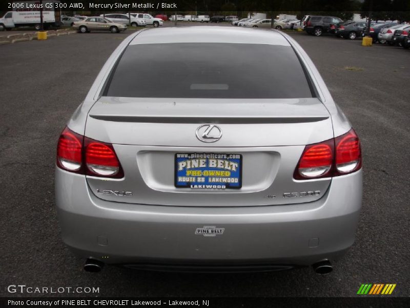 Mercury Silver Metallic / Black 2006 Lexus GS 300 AWD