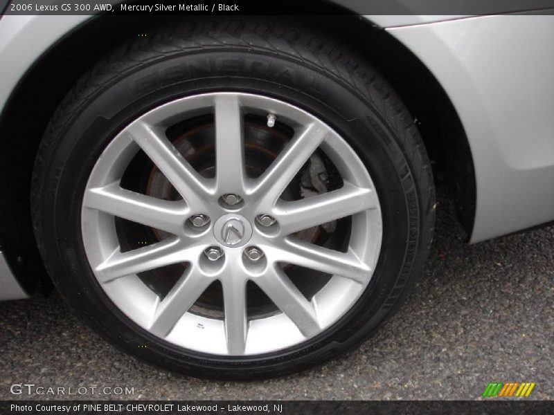 Mercury Silver Metallic / Black 2006 Lexus GS 300 AWD