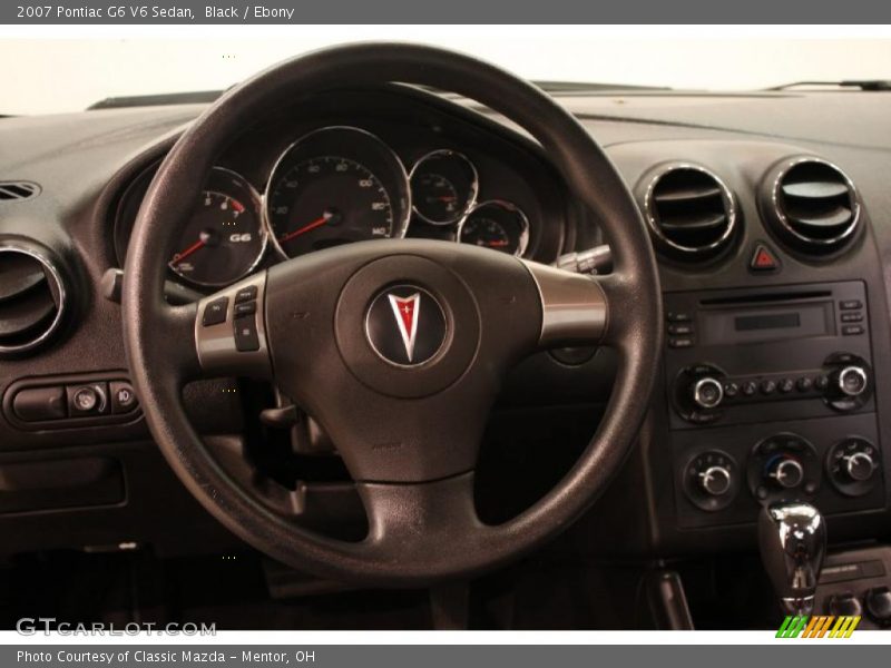 Black / Ebony 2007 Pontiac G6 V6 Sedan