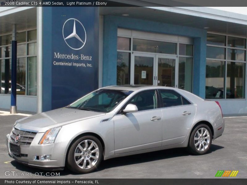 Light Platinum / Ebony 2008 Cadillac CTS 4 AWD Sedan