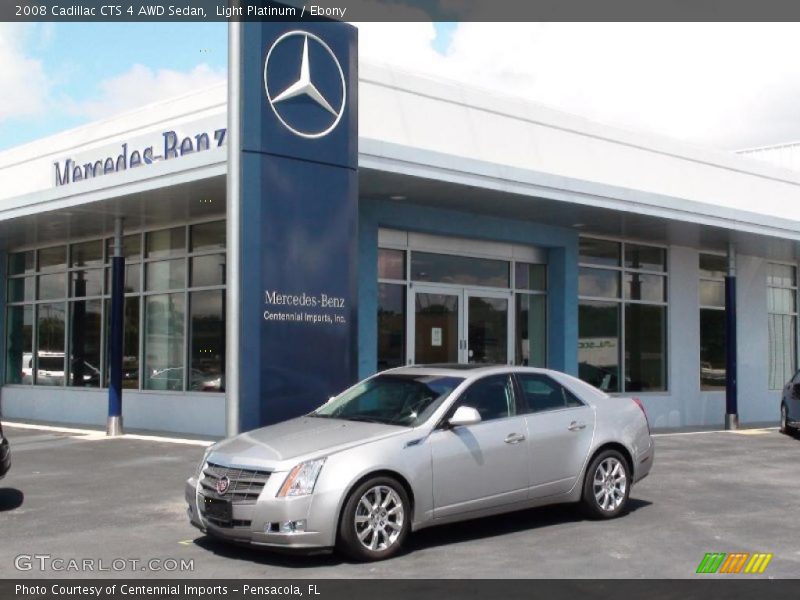 Light Platinum / Ebony 2008 Cadillac CTS 4 AWD Sedan