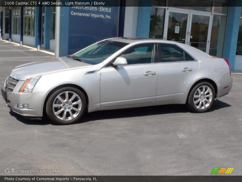 Light Platinum / Ebony 2008 Cadillac CTS 4 AWD Sedan