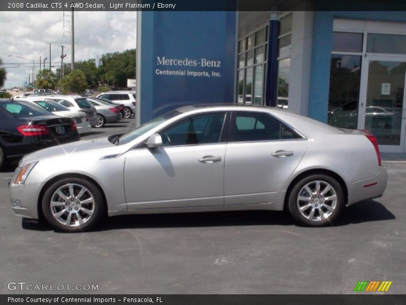 Light Platinum / Ebony 2008 Cadillac CTS 4 AWD Sedan