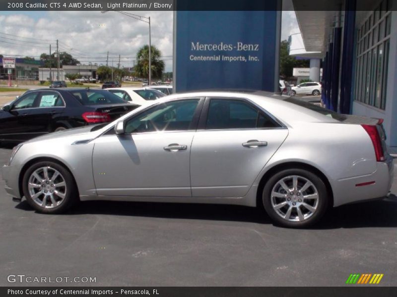 Light Platinum / Ebony 2008 Cadillac CTS 4 AWD Sedan