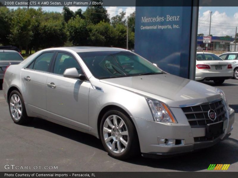 Light Platinum / Ebony 2008 Cadillac CTS 4 AWD Sedan