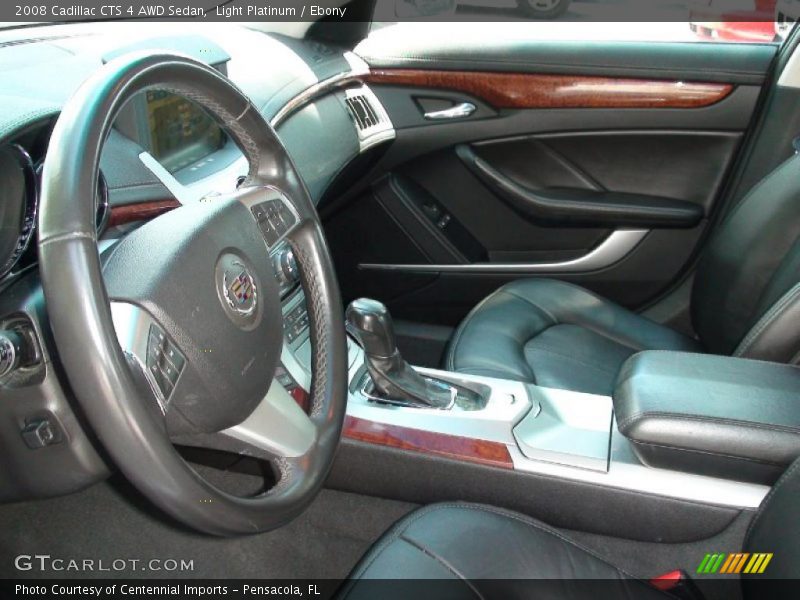Light Platinum / Ebony 2008 Cadillac CTS 4 AWD Sedan