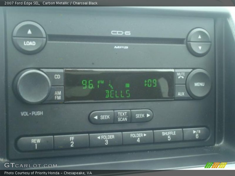 Carbon Metallic / Charcoal Black 2007 Ford Edge SEL