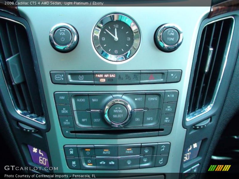 Light Platinum / Ebony 2008 Cadillac CTS 4 AWD Sedan