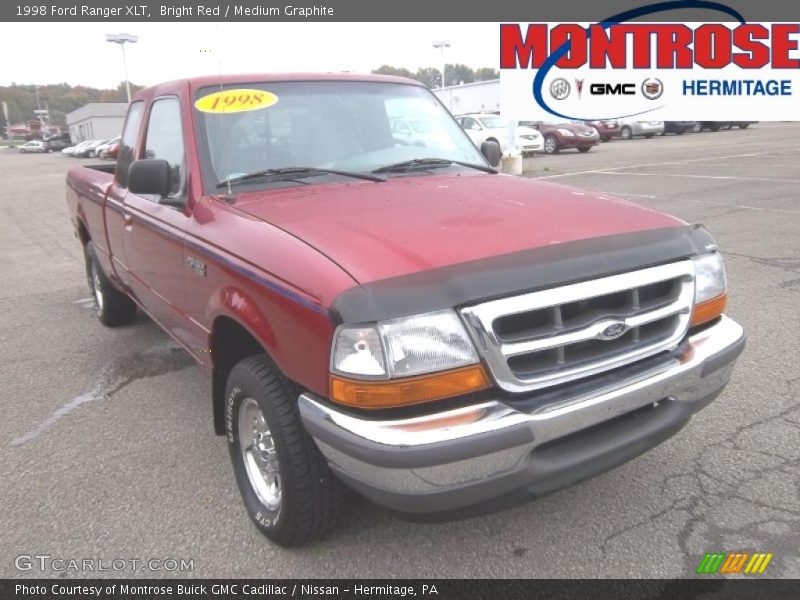 Bright Red / Medium Graphite 1998 Ford Ranger XLT
