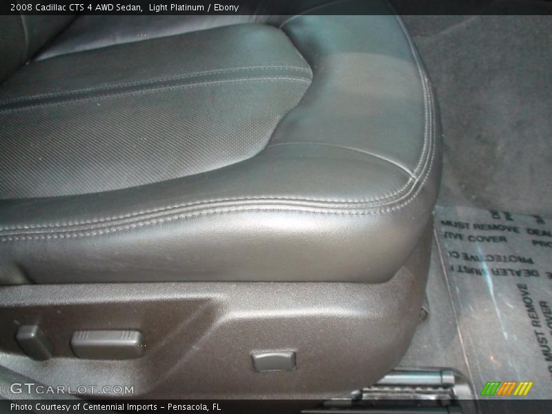 Light Platinum / Ebony 2008 Cadillac CTS 4 AWD Sedan