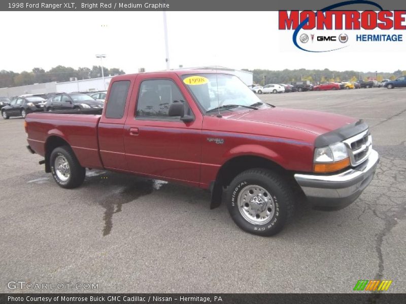Bright Red / Medium Graphite 1998 Ford Ranger XLT