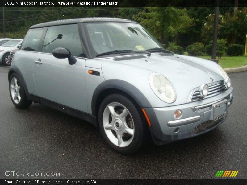 Pure Silver Metallic / Panther Black 2002 Mini Cooper Hardtop