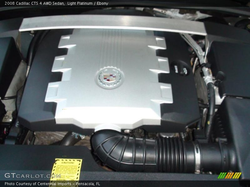 Light Platinum / Ebony 2008 Cadillac CTS 4 AWD Sedan