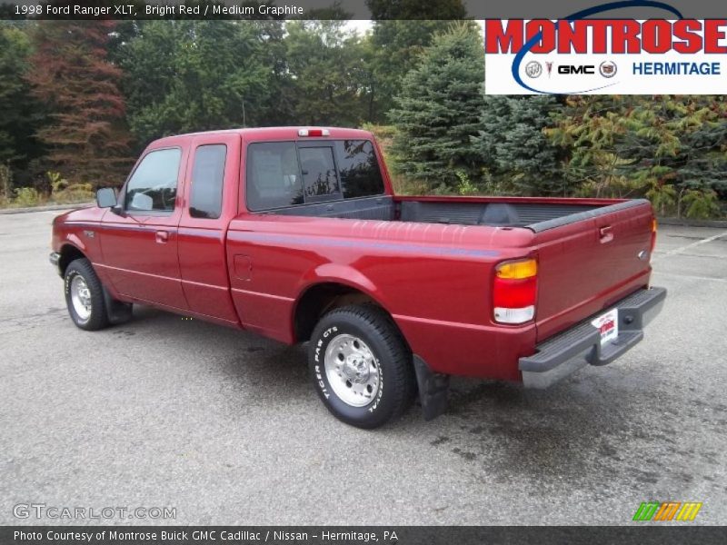 Bright Red / Medium Graphite 1998 Ford Ranger XLT