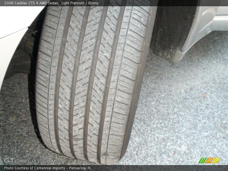 Light Platinum / Ebony 2008 Cadillac CTS 4 AWD Sedan
