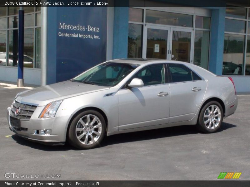 Light Platinum / Ebony 2008 Cadillac CTS 4 AWD Sedan