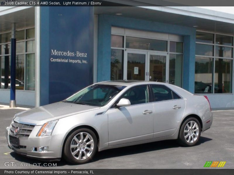 Light Platinum / Ebony 2008 Cadillac CTS 4 AWD Sedan