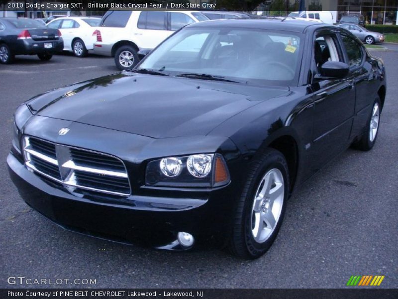 Brilliant Black Crystal Pearl / Dark Slate Gray 2010 Dodge Charger SXT