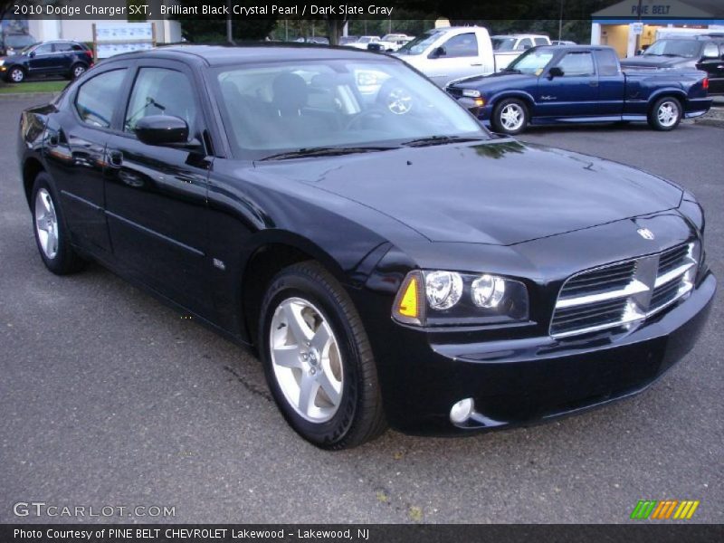 Brilliant Black Crystal Pearl / Dark Slate Gray 2010 Dodge Charger SXT
