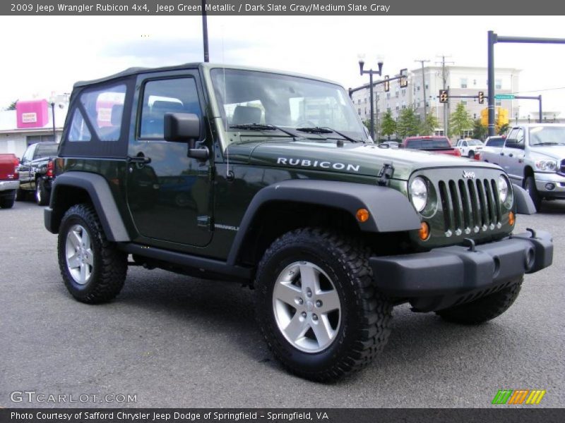 Jeep Green Metallic / Dark Slate Gray/Medium Slate Gray 2009 Jeep Wrangler Rubicon 4x4